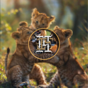 Lion 3 Cubs Playing PK-1 photo 19